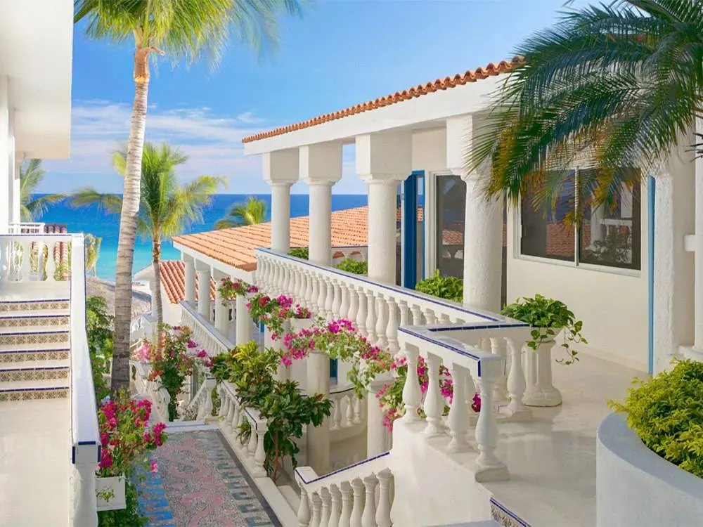Facade at Mar del Cabo affordable luxury hotel in Mexico